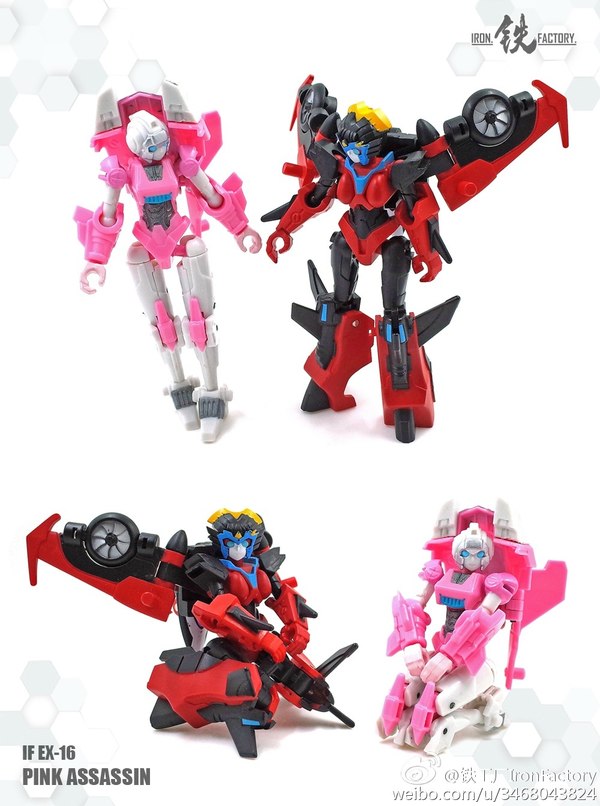 Iron Factory EX 16 Pink Assassin Unofficial Legends Scale IDW Style Arcee Color Photos  (4 of 9)